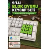 Makerpax Minecraft Temalı Num Lock Keycaps Seti - Cherry MX Uyumlu Mekanik Klavye Sayısal Tuş Takımı