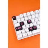 Makerpax Valorant Fade Keycaps, Q-E-X-C Mekanik Klavye Tuşu - Cherry Mx