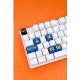 Makerpax Valorant Neon Keycaps Q-e-x-c Mekanik Klavye Tuşu