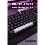 Makerpax White Abyss 6.25U Spacebar Keycap - Cherry MX Uyumlu Mekanik Klavye Boşluk Tuşu