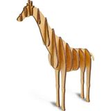 Maket 3D Ahşap Maket Zürafa Ahşap Boyama Maketi Naturel Ahşap Boyama Zürafa Eğitici Oyuncak Boyama