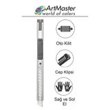 Maket Bıçağı 9Mm Metal Cep Boy Falçata Kaymaz Kilitli 9Mm Bıçaklı Paslanmaz Dar Maket Bıçağı Metal Küçük Boy Falçata