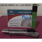 Maket Bıçağı Cmc Yedek Uç 100 Adet Kalın 0.5 MM Maket Bıçağı Ağzı
