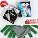 Maket Bıçağı Combat Yedek Uç 100 Adet Maket Bıçağı Ağzı 0.5 MM Kalın