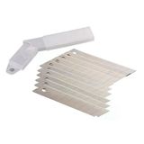 Maket Bıçağı - Falçata Ağzı - Yedeği Kalın 18Mm - 100 Adet Beyaz