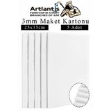 Maket Kartonu Beyaz Fotoblok 3 Mm 25X35 Cm 5 Adet Hobi Sanat Okul Köpüklü Straforlu Maket Kartonu Maket Yapımı Vitrin