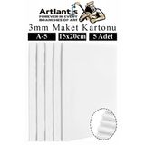 Maket Kartonu Beyaz Fotoblok 3 Mm A5 15X20 Cm 5 Adet Hobi Sanat Okul Köpüklü Straforlu Maket Kartonu Maket Yapımı Vitrin