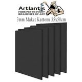 Maket Kartonu Siyah Fotoblok 3 Mm 35X50 Cm 5 Adet Hobi Sanat Okul Kopuklu Straforlu Maket Kartonu