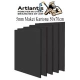 Maket Kartonu Siyah Fotoblok 5 Mm 50X70 Cm 5 Adet Hobi Sanat Okul Köpüklü Straforlu Maket Kartonu Vitrin