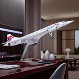 Maket Uçaklar-British Concorde Model Uçak 1:125 Ölçek 50 Cm - Dekoratif Ve Koleksiyonluk Model