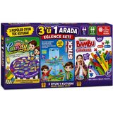 Maketçiniz 3 Lü Eğitici Öğretici Eğlenceli Kutulu Zeka Oyunları Candy-Stıck-Bambu Çubuk Tek Kutuda