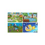 MAKETÇİNİZ 4 Adet 24 Parça Ahşap Puzzle Yapboz Bir Arada Set-2