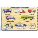 Maketçiniz Ahşap Yap Boz Puzzle 8 Parça Eğitici Araçlar Temalı 2-4 Yaş Arası Çocuklar İçin
