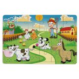 Maketçiniz Çiftliğim 24 Parça Ahşap Puzzle