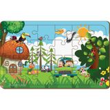 Maketçiniz Hayvanlar Alemi 24 Parça Ahşap Puzzle