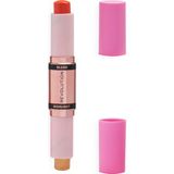 Makeup Revolution- Allık ve Vurgu Çubuğu- Mercan Çiy | Kremsi, karıştırılabilir mat allık | Yanakları kaldırmak için vurgulayıcı | Boyut ekleyin ve gölgeler oluşturun - 0,5 ons