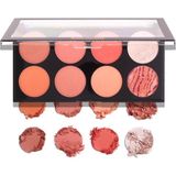 MakeUp Revolution Revolution Hot Spice Pembe Tonlu 8'li Allık Paleti