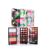 Makeuptime 3 Katlı Cüzdan Makyaj Seti - Yüksek Kalıcılık Far Paleti Allık Pudra Ruj 12 cm