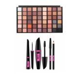 Makeuptime Kiraz 54’lü Far Paleti Ve 3’lü Rimel+eyeliner+göz Kalemi Seti