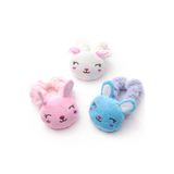 MakeWell Kız Çocuk Peluş Tavşan Saç Lastiği Sevimli Figürlü Yumuşak Toka Scrunchie Saç Tokası