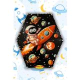 MAKGO Altıgen Astronot Modelli Uçurtma 50mt İpli YENİ