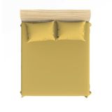 Maki %100 Pamuklu Hardal 160x200+2*(50x70) Çift Kişilik Lastikli Çarşaf ve Yastık Kılıfı