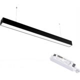 Maki Aydınlatma 60 Cm Acil Kitli Linear Sarkıt Armatür Aydınlatma (Siyah Kasa 4000K ) 26 W