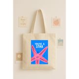 Maki Craft You're a Star Yıldız Desenli Baskılı Bez Çanta – Pamuk Tote Bag