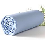 Maki Home %100 Pamuklu Açık Mavi 90x190+50x70 Tek Kişilik Lastikli Çarşaf Takımı