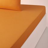 Maki Home Makiteks %100 Pamuklu Turuncu 120X200+50X70 cm Tek Kişilik Lastikli Çarşaf Takımı - 120 x 200