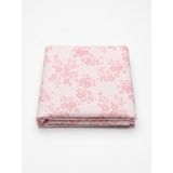 Maki Home MAKITEKS%100 Pamuklu Çıtır Çiçekli 120X200 Tek Kişilik Lastikli Çarşaf Bohem Tarz Doğal Bitki Desenli - Pembe - Beyaz - 120 x 200
