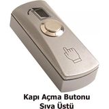 Makim Metal Kapı Açma Butonu, Sıva Üstü, Çıkış Zil Butonu