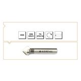 Makina Takım Endüstrisi Makina Takım B00313122050 Hss Dın 335/C Havşa Freze 20.5 Mm-90º, 1 Adet