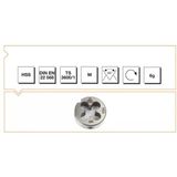 Makina Takım Hss Dın 223/B Metrik Normal Pafta Lokması M22x2.5-Mte B00110022200