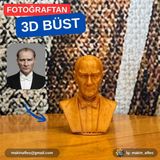 Makinafleo Mustafa Kemal Atatürk Büst Figürü (10CM)