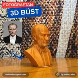 Makinafleo Mustafa Kemal Atatürk Büst Figürü (9cm)