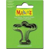 Makin's Clay Uçak temalı Mini Kurabiye Kalıbı Seti - 3 Parça
