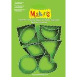 Makin's USA Clay Tırtıklı Şekiller Kurabiye Kalıbı Seti