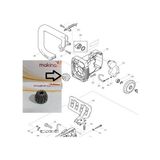Makita UC3000A, UC3001A, UC3500A, UC3501A, UC4000A Elektrikli Zincirli Testere Metal Pinyon Dişli 225222010.