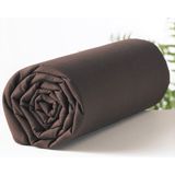 Makiteks %100 Pamuklu Kahverengi 90X190 ve 100X200 cm Tek Kişilik Yataklara Uyumlu Lastikli Çarşaf - 100 x 200