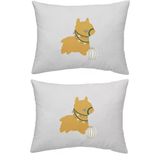 Makiteks Lama Gri 2 Adet 50x70 cm %100 Pamuk Çocuk Yastık Kılıfı
