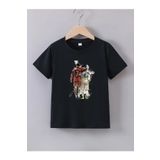 makiteks Pamuk Penye Erkek Çocuk Baskılı Tshirt Tişört 5 6 7 8 9 10 11 12 13 14 yaş Futbol