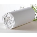 Makiteks Yüzde Yüz Pamuklu Kırık Beyaz 90X190+50X70 Tek Kişilik Lastikli Çarşaf Takımı - 90 x 190