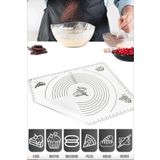 Makkam Home Büyük Boy Silikon Krem Hamur Açma Matı Büyük Ölçü 45x65