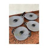 Makkam Silikon Tencere Kapağı, Tava Kapağı, Isı Koruyucu, Vakumlu Kapak, Muhafaza Kapağı (Gri, 20CM) - Option-1