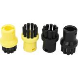 Mako Design Karcher Uyumlu Sc 3 Deluxe,sc 4, Sc 5 Buharlı Süpürge Yuvarlak Fırça Seti