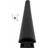 MAKPLASTİK FİTİL PROFİL 16 No Otomatik Panjur Kepenk Alt Fitili 12 Metre Siyah