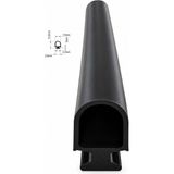 MAKPLASTİK FİTİL PROFİL 40 No Otomatik Panjur Kepenk Alt Fitili 12 Metre Siyah