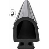 MAKPLASTİK FİTİL PROFİL 47 No Otomatik Panjur Kepenk Alt Fitili 12 Metre Siyah