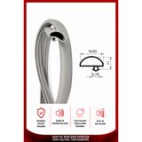 MAKPLASTİK FİTİL PROFİL A341 Çelik Kapı Kasa Alüminyum Fitili GRİ 6 mt